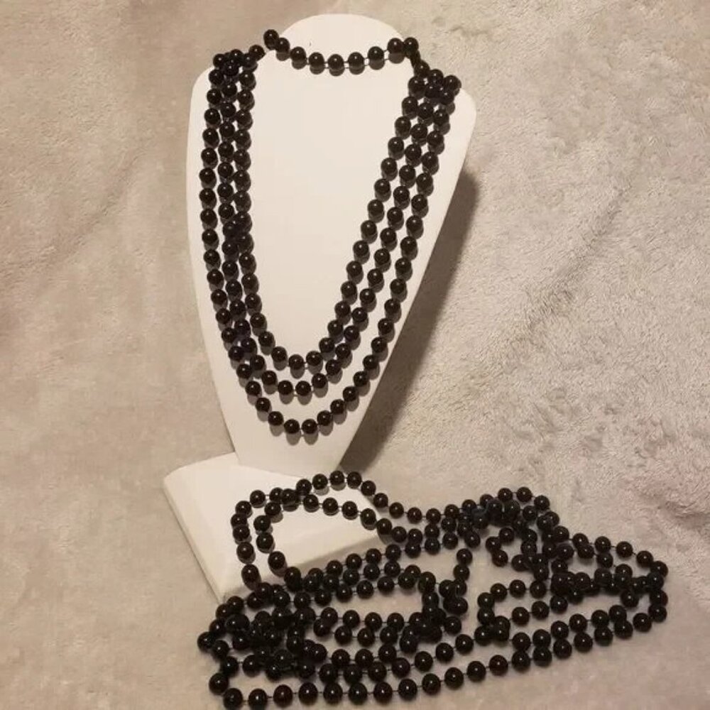 Black Beaded Necklaces